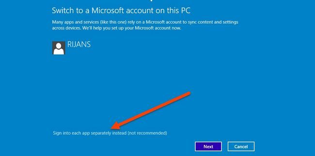 Photographie - Installez ou connectez vous pour Windows 8 et 10 applications de magasin sans passer à compte Microsoft