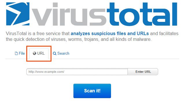 VirusTotal URL Scanner