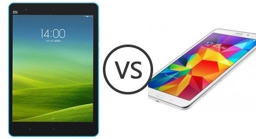 Photographie - Xiaomi mi pad 7.9 vs Samsung Galaxy Tab a 8,0 - xiaomi fléchit muscles contre Samsung