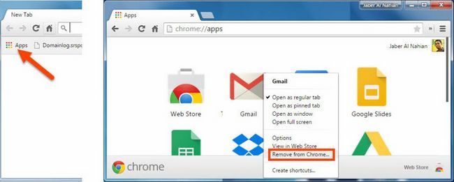 Désinstaller une application Chrome