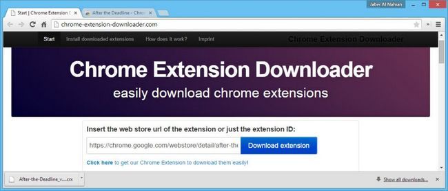 Chrome extension de downloader