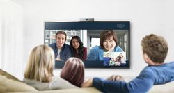 Photographie - Faire un appel de groupe de Skype en utilisant votre Smart TV de Samsung