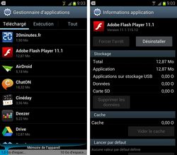 Adobe flash player 17 dernières télécharger gratuitement la version bêta apk et installer