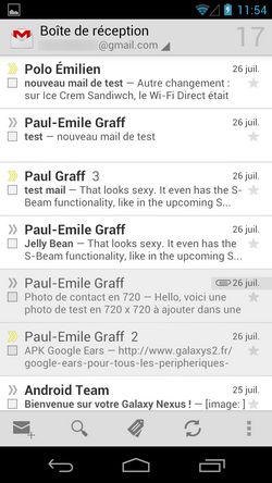 Gmail pour Android mise à jour disponible pour le téléchargement - comment l'obtenir?