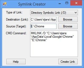 Dossier de données Symlink