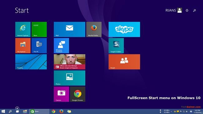 Écran de démarrage de Windows 10 sur