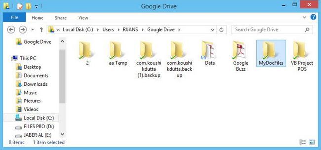 Créez un dossier dans Google Drive
