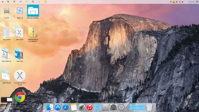 Windows fonctionnant avec Mac Yosemite thème