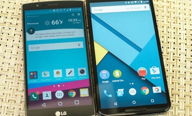 Photographie - Nexus 6 vs LG g4 - top grandes téléphones pour des clients exigeants