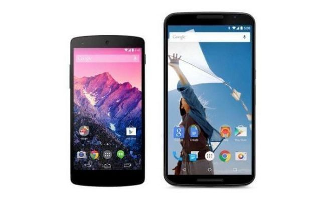 Photographie - Nexus 6 Nexus vs 5 - plus importante mise de Google
