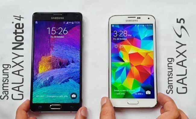Photographie - Samsung Galaxy S5 vs Galaxy Note 4 - points perforés ou faux cuir?