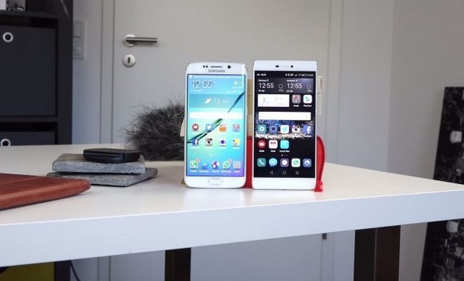 Photographie - , La comparaison de la conception et les spécifications Caractéristiques principales - Samsung Galaxy S6 vs p8 Huawei