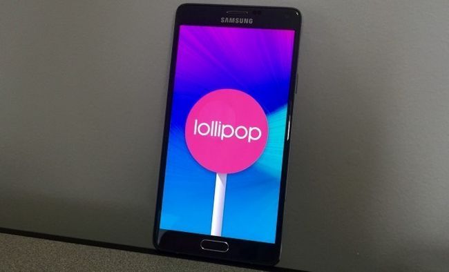 Photographie - Onglet Samsung galaxie 4 10.1 LTE mise à jour Android 5.1 sucette installer