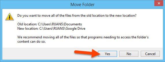 Copie des documents à Google Drive