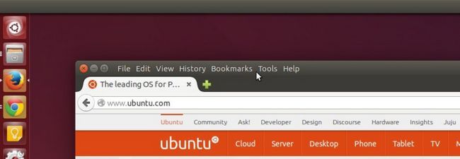 Locaux éléments de la barre de menu dans Firefox dans Ubuntu