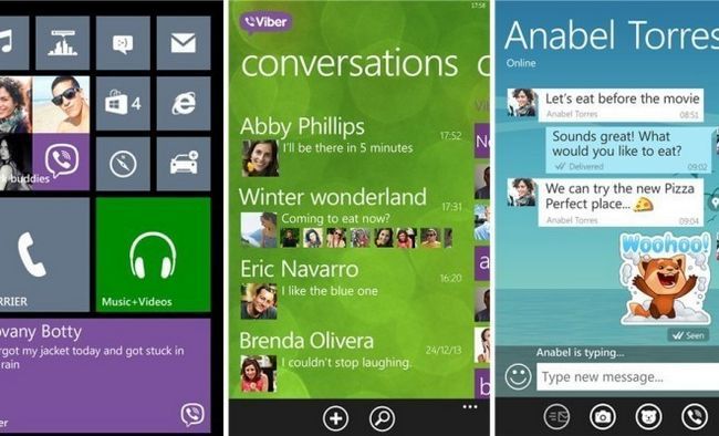 Photographie - Viber téléchargement disponible pour Windows Phone - mise à jour complète des fonctionnalités et corrections de bugs