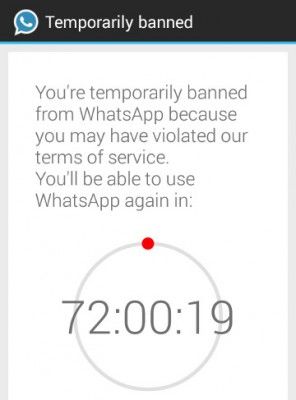 WhatsApp ainsi interdit