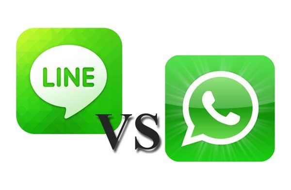 Photographie - WhatsApp vs ligne - appelez voix et la vidéo appelant gagnant